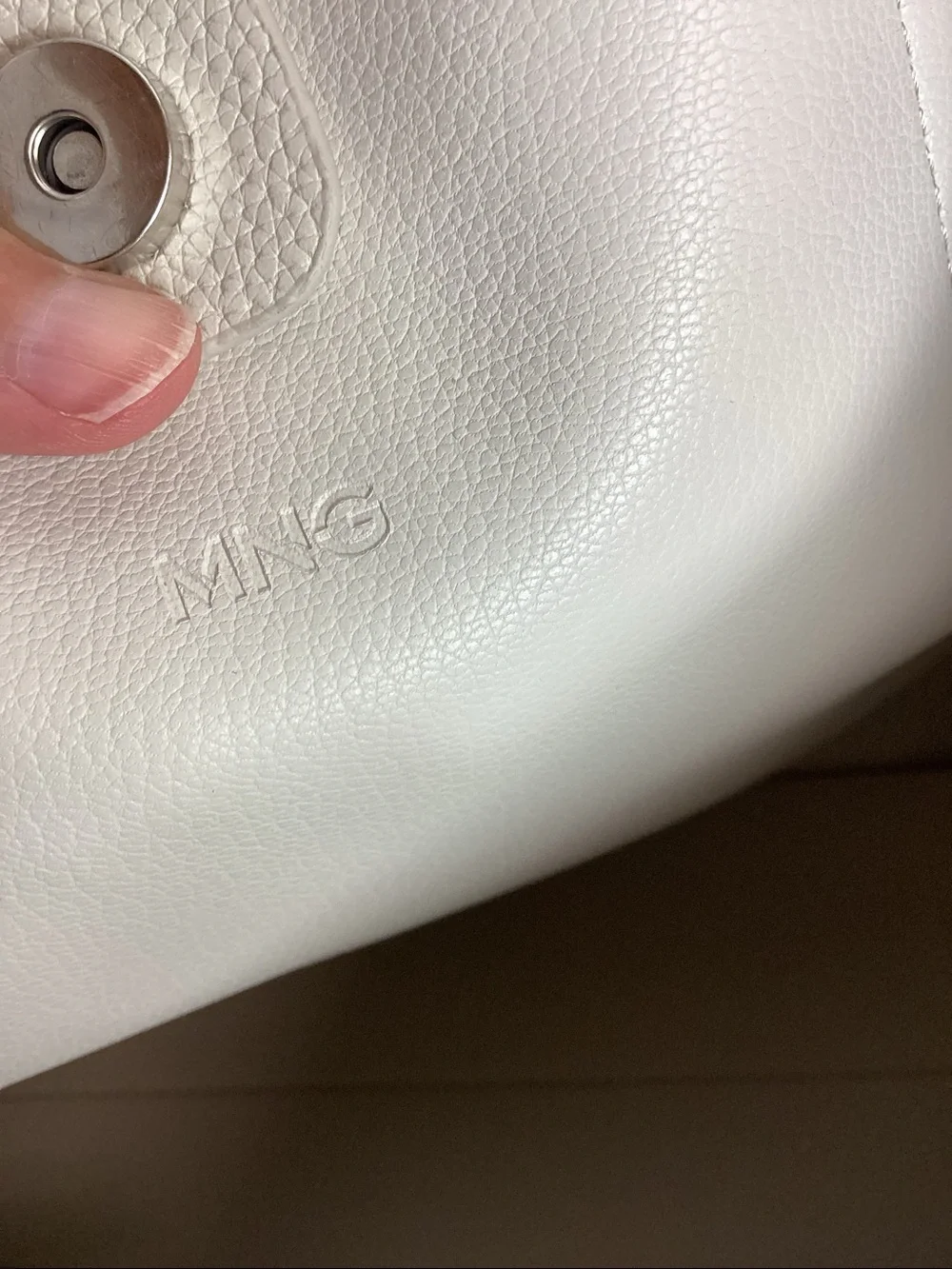 NWOT MANGO Large Tote Bag in Beige - Picture 9 of 11
